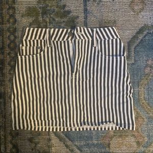 MOTEL ROCKS - Striped denim mini